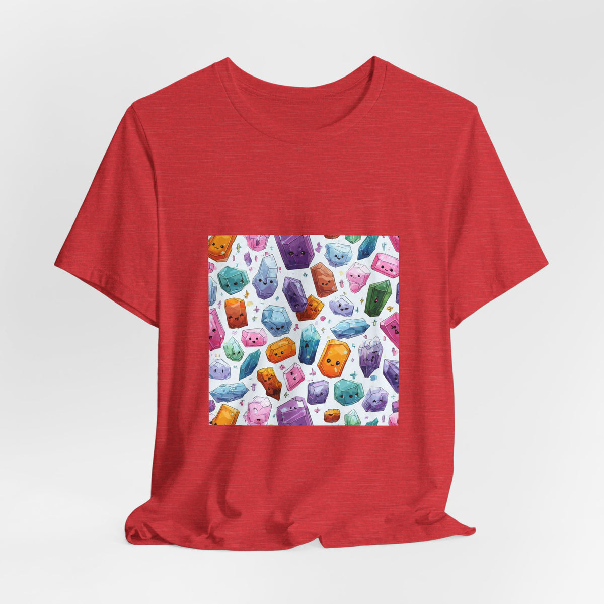 Pastel Crystal Friends T-Shirt | Dark Neutrals & Reds