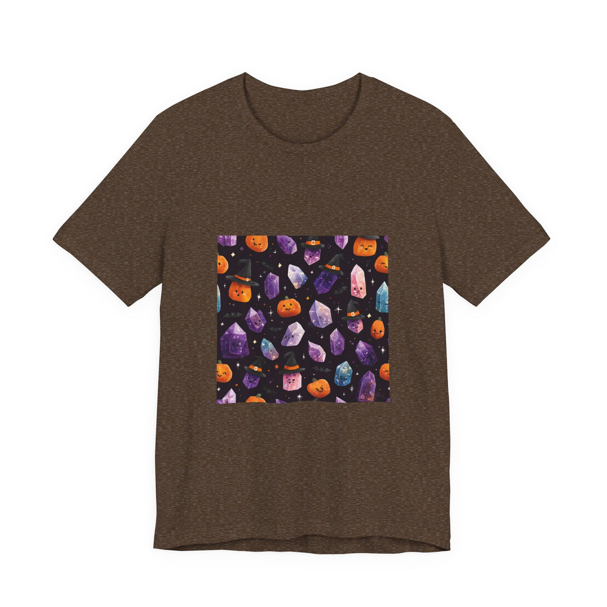 Halloween Crystal Party T-Shirt | Earthy Reds & Browns