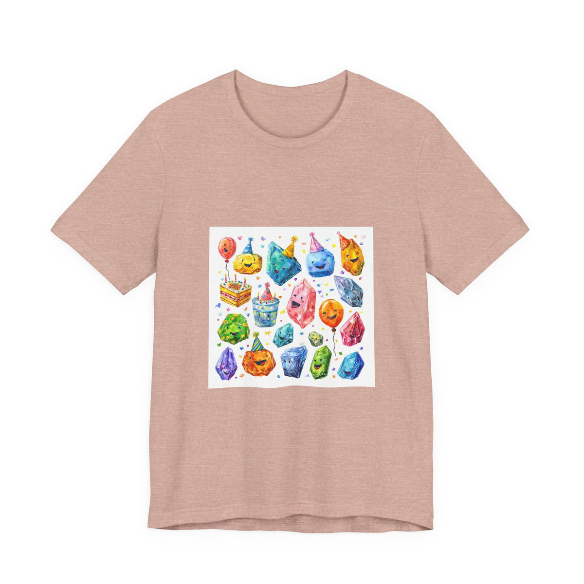 Crystal Birthday Party T-Shirt | Peach & Sunset