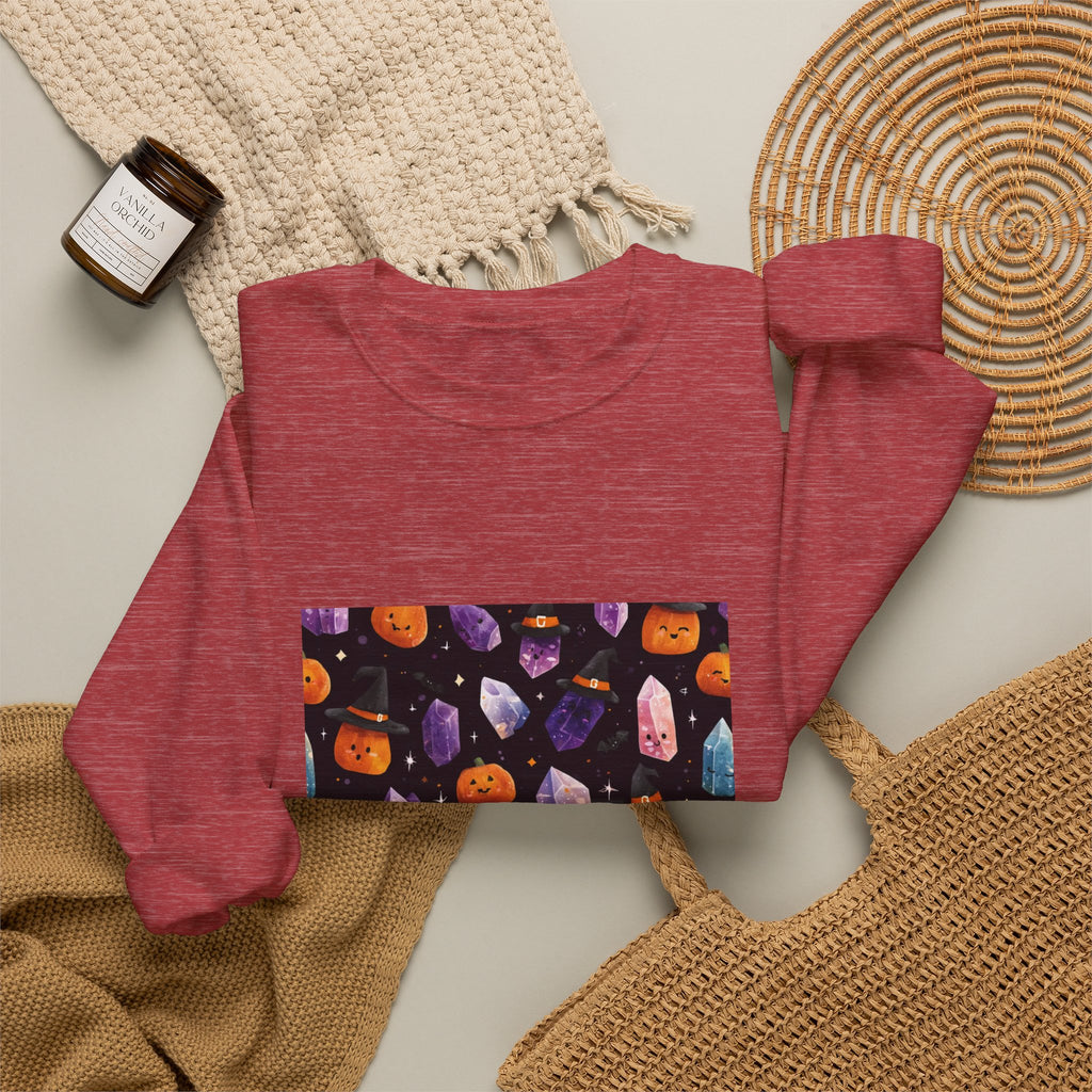 Halloween Crystal Party Crewneck | Neutrals & Reds