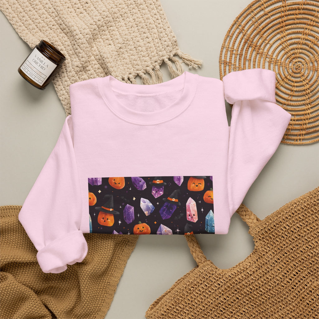 Halloween Crystal Party Crewneck | Blues, Purples & Pinks