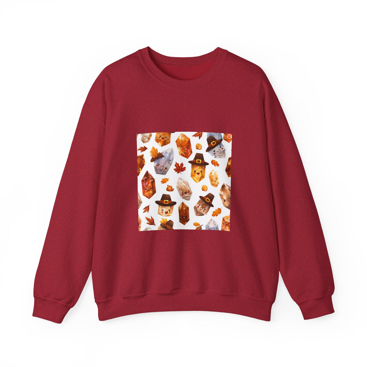 Thanksgiving Crystal Harvest Crewneck | Neutrals & Reds