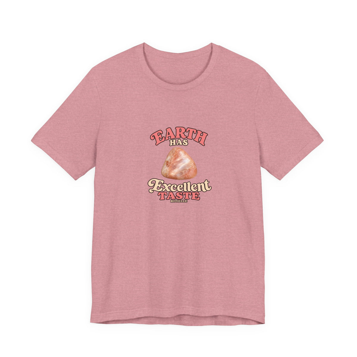 Earth Has Excellent Taste — Peach Moonstone Tee | Pinks & Orchid