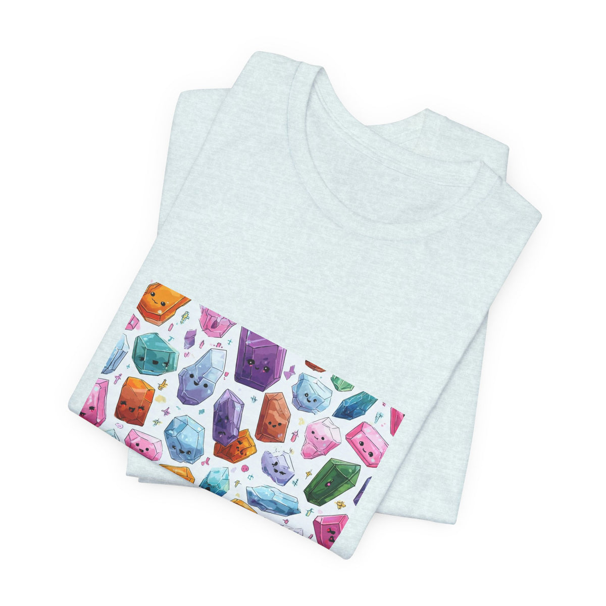 Pastel Crystal Friends T-Shirt | Soft Blues