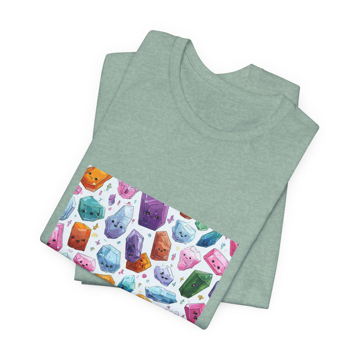 Pastel Crystal Friends T-Shirt | Soft Blues