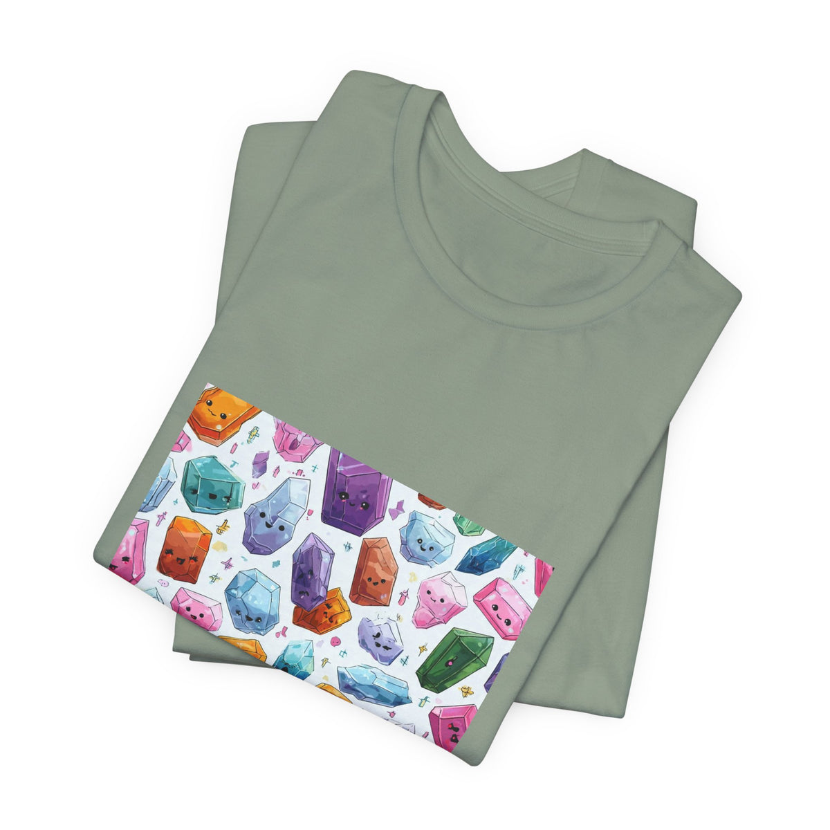 Pastel Crystal Friends T-Shirt | Golds, Mints & Teal
