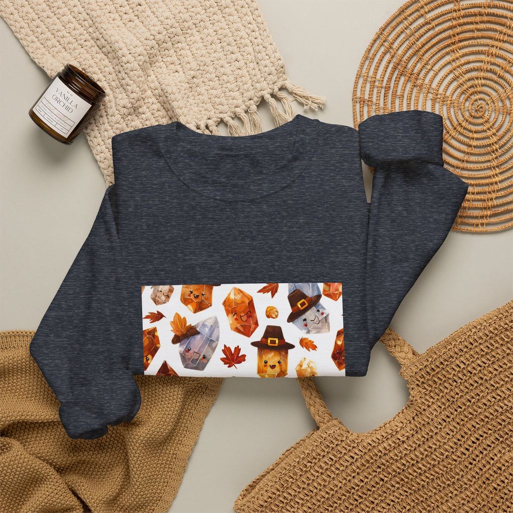 Thanksgiving Crystal Harvest Crewneck | Blues, Purples & Pinks
