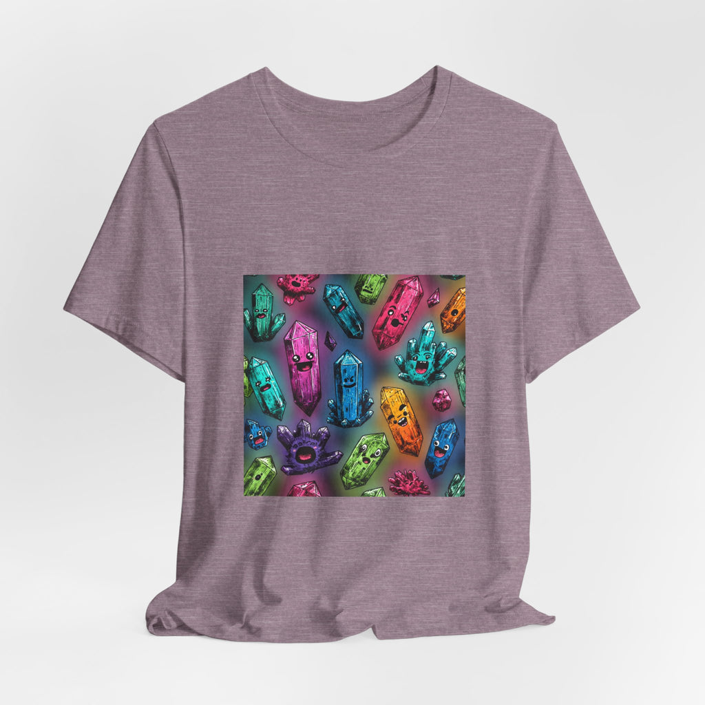 Colorful Crystal Characters T-Shirt | Royal, Navy & Purple