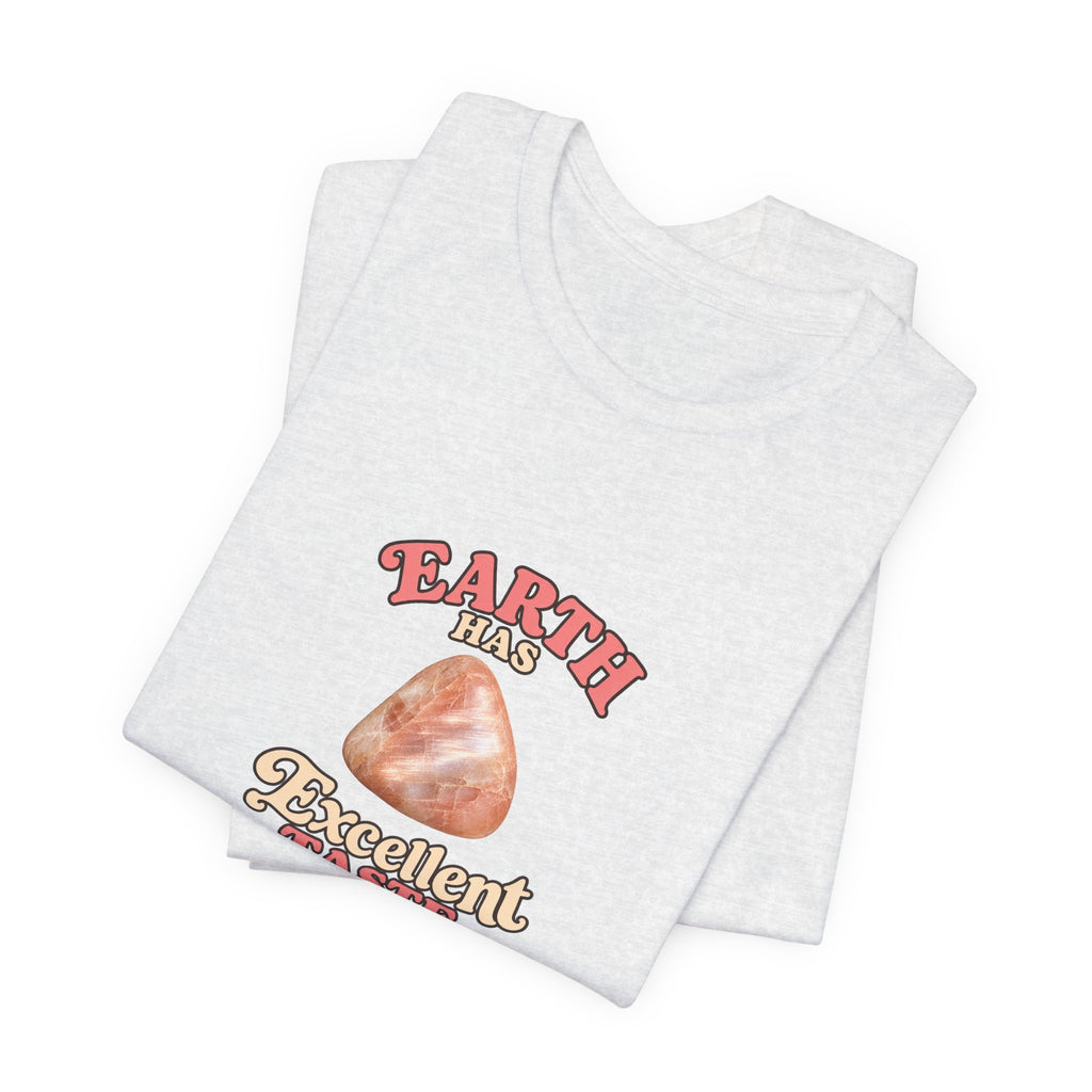 Earth Has Excellent Taste — Peach Moonstone Tee | Light Neutrals