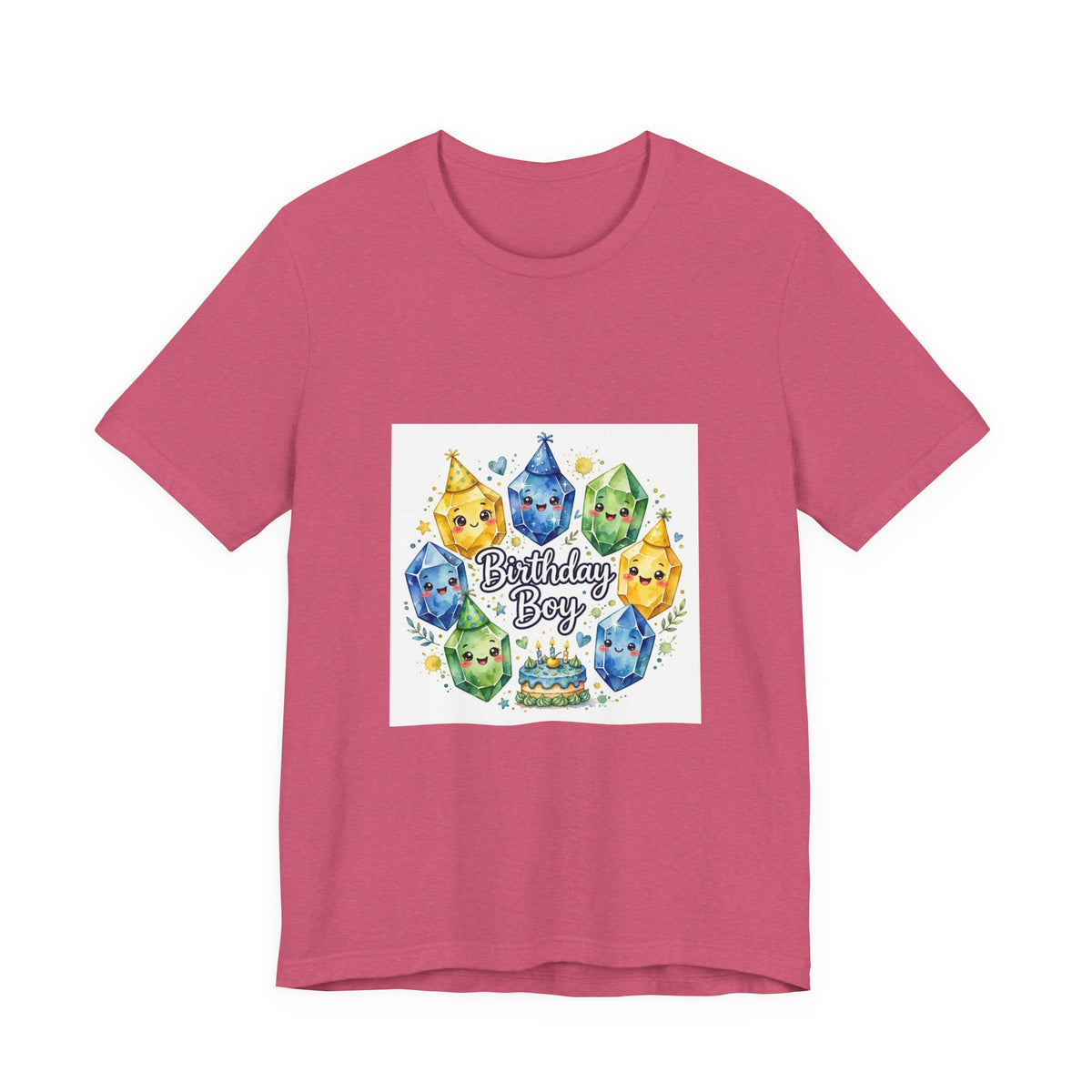 Birthday Boy Crystal Party T-Shirt | Dark Neutrals & Reds