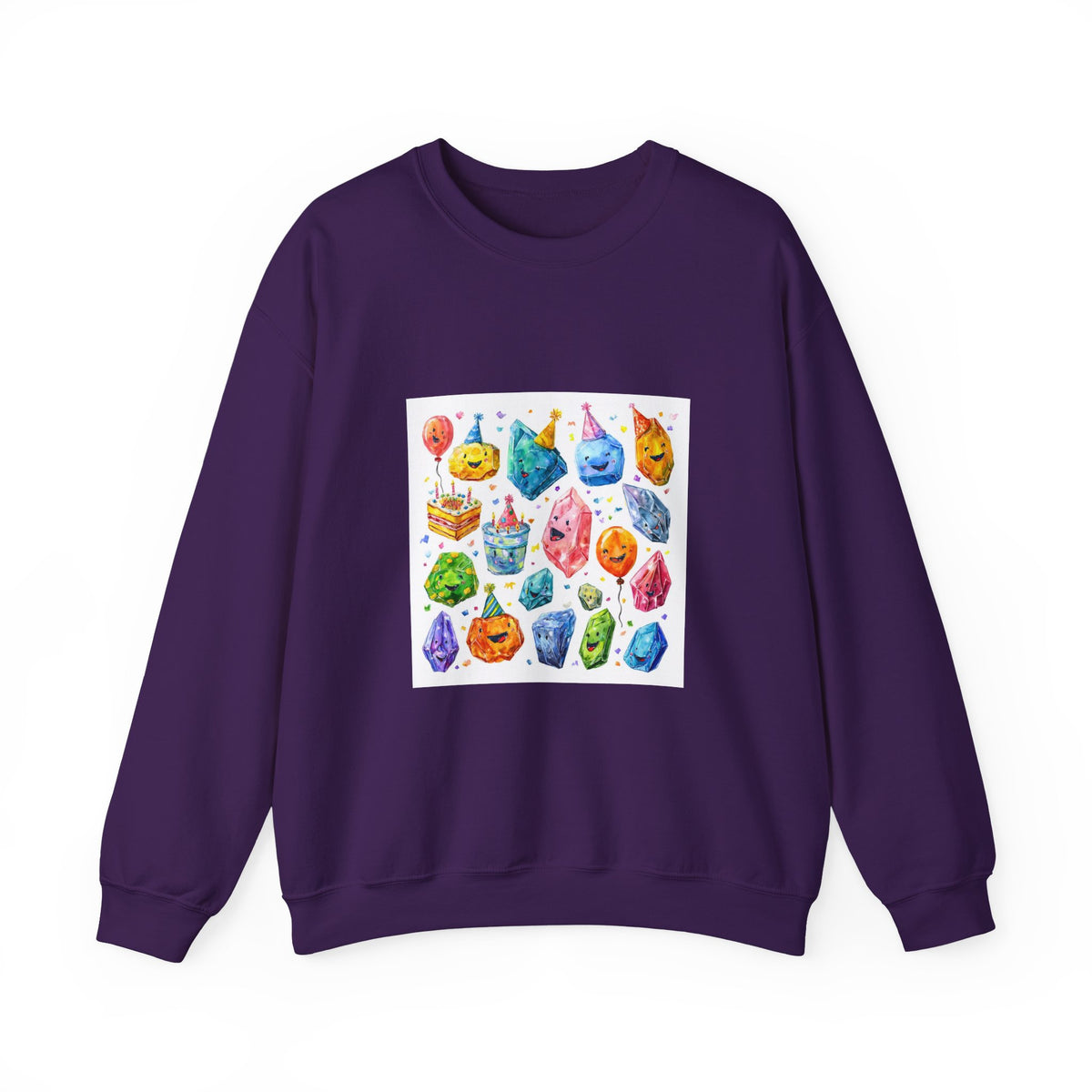 Crystal Birthday Party Crewneck | Blues, Purples & Pinks