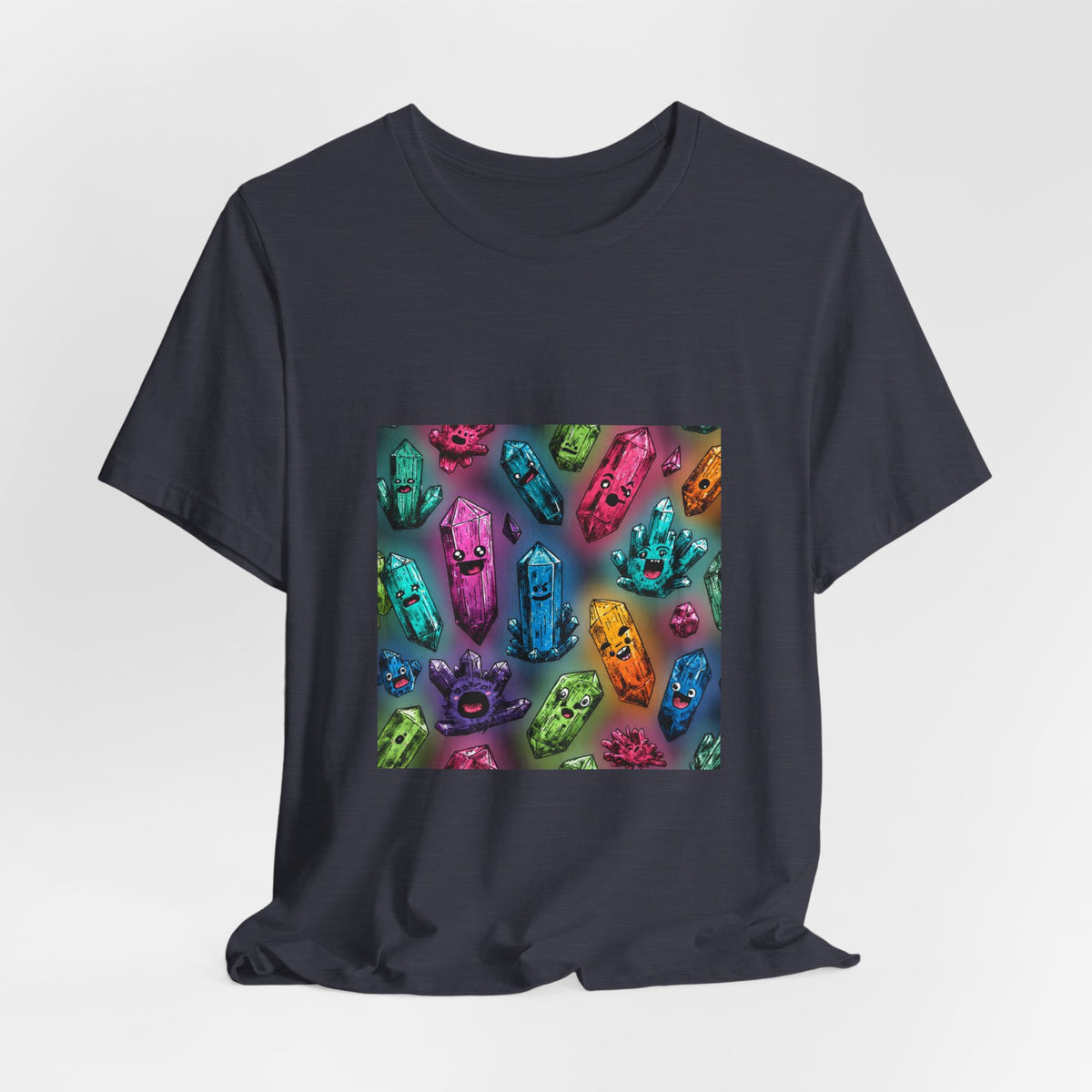 Colorful Crystal Characters T-Shirt | Royal, Navy & Purple