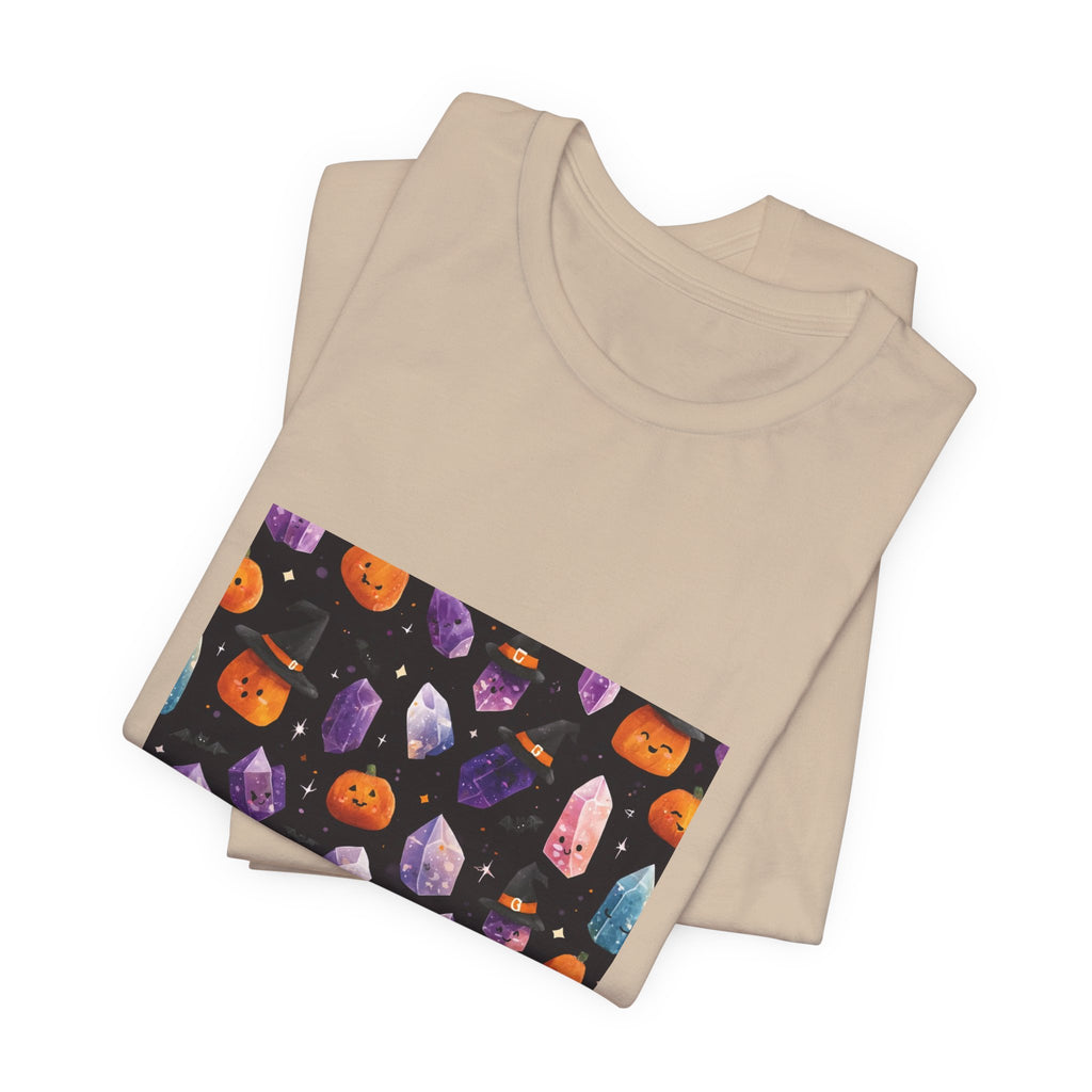 Halloween Crystal Party T-Shirt | Sandy Neutrals & Oranges
