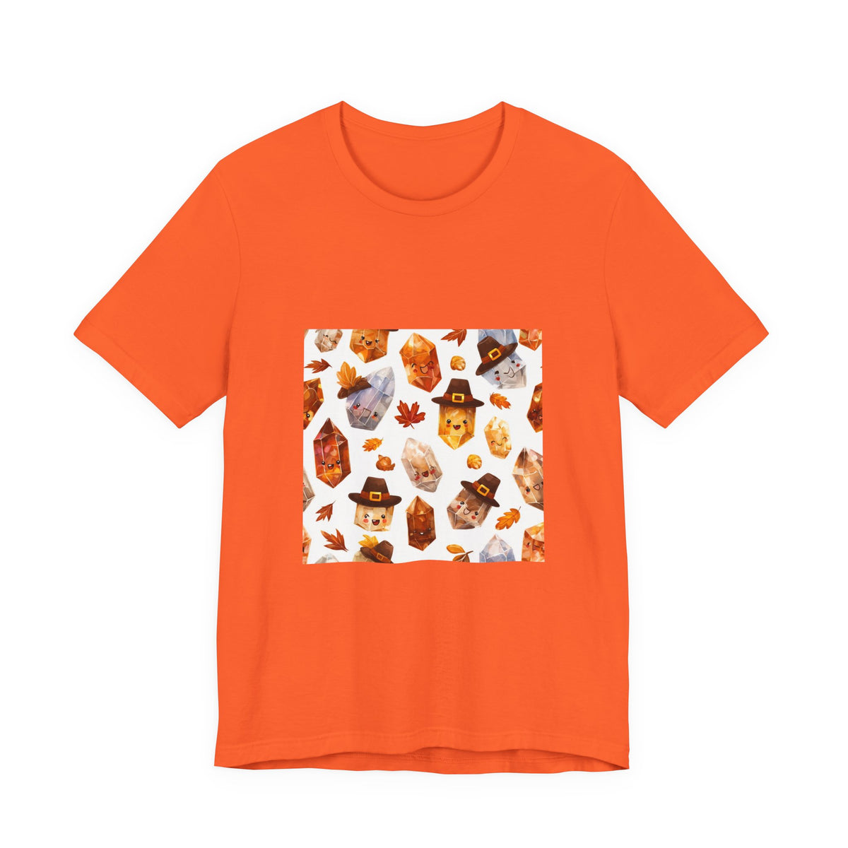 Thanksgiving Crystal Harvest T-Shirt | Sandy Neutrals & Oranges