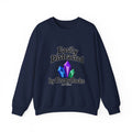 Crystal Lover Crewneck Sweatshirt — "Easily Distracted by Pretty Rocks" Graphic — Black Lettering