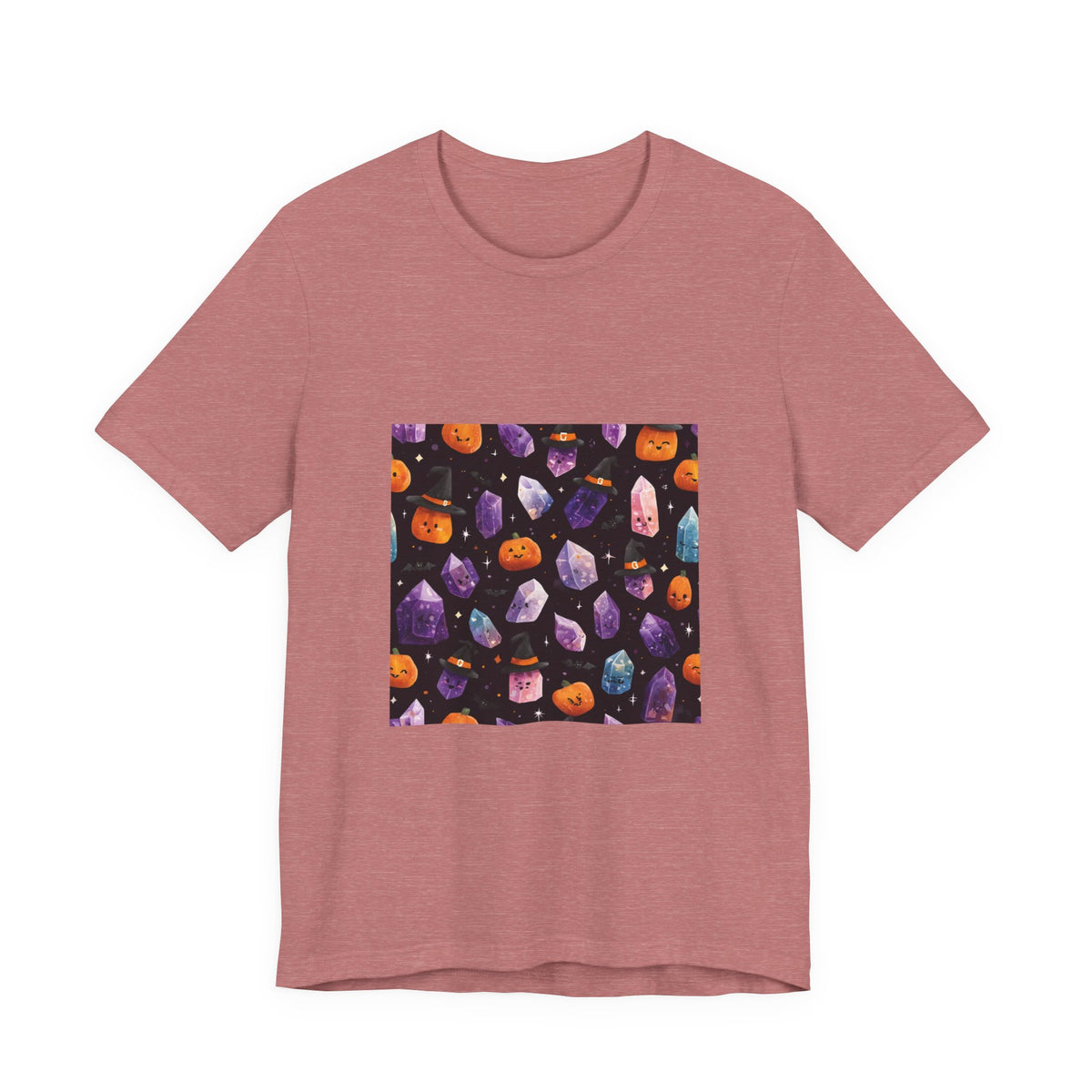Halloween Crystal Party T-Shirt | Earthy Reds & Browns