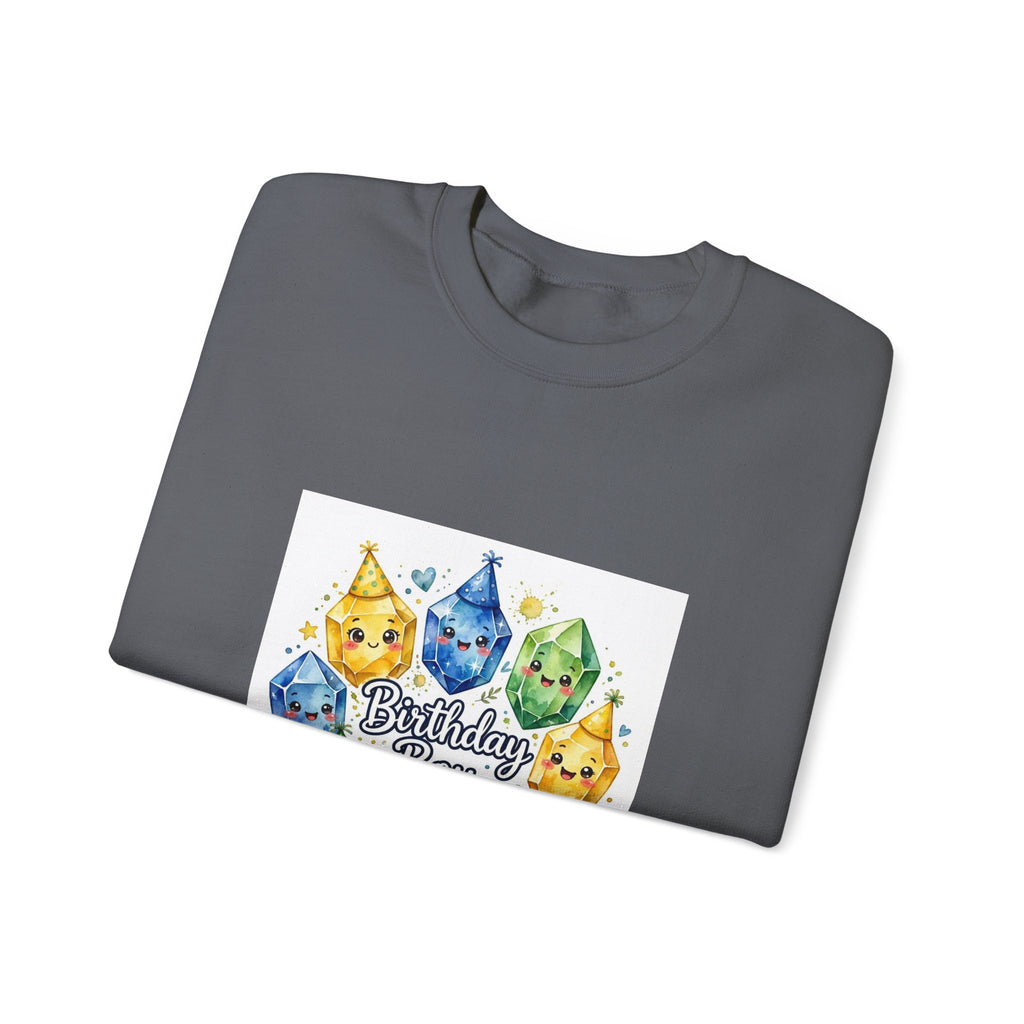 Birthday Boy Crystal Party Crewneck | Neutrals & Reds