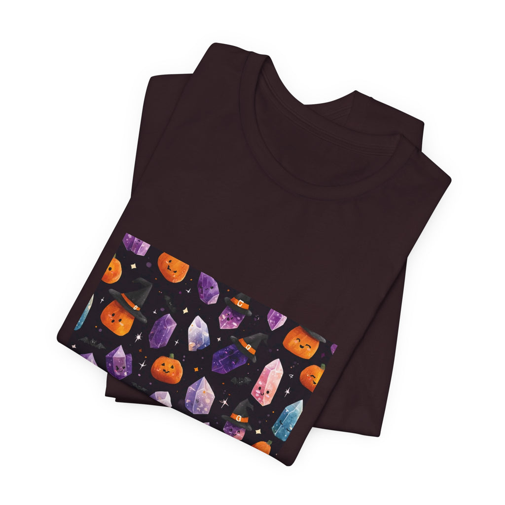 Halloween Crystal Party T-Shirt | Dark Neutrals & Reds