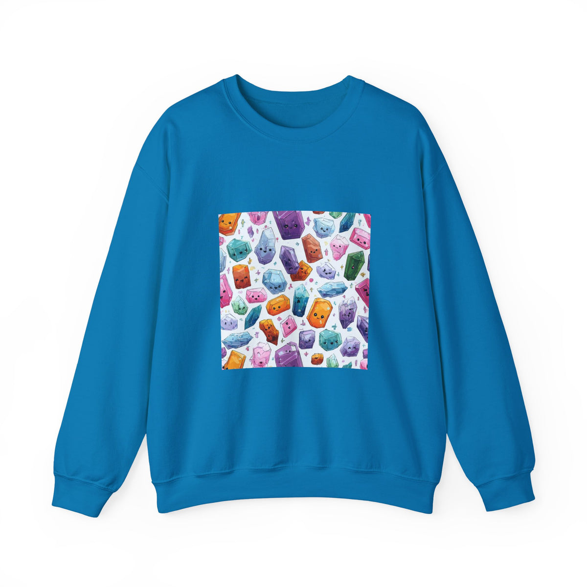Pastel Crystal Friends Crewneck | Blues, Purples & Pinks