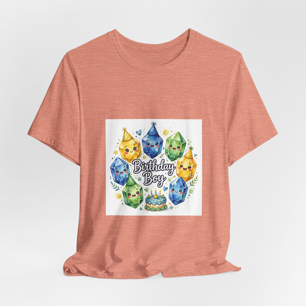 Birthday Boy Crystal Party T-Shirt | Pinks & Orchid