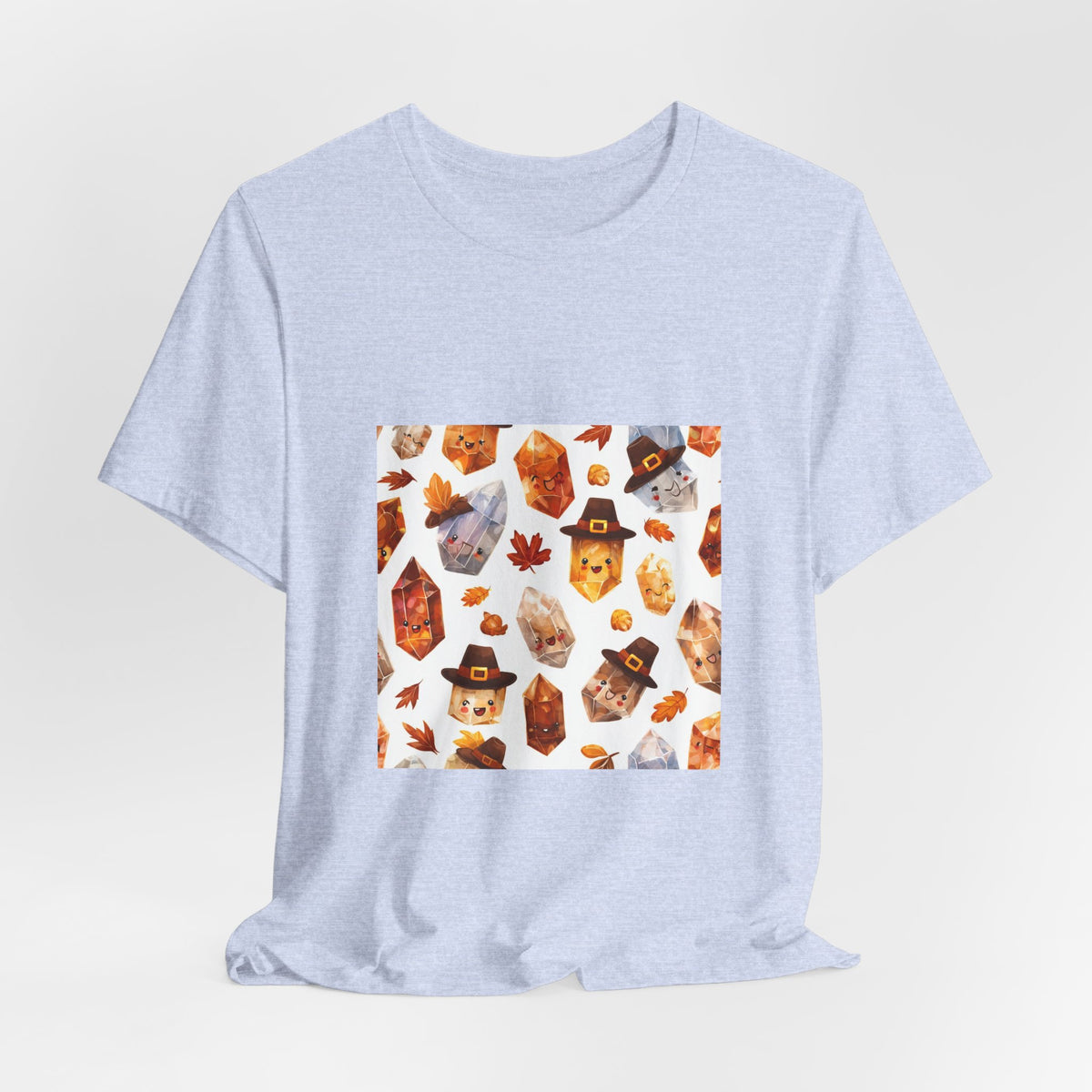 Thanksgiving Crystal Harvest T-Shirt | Soft Blues