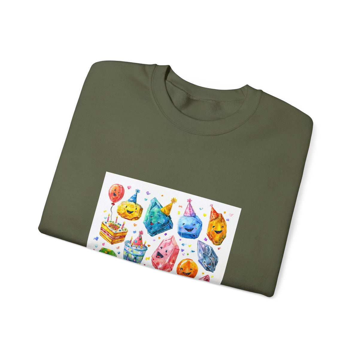 Crystal Birthday Party Crewneck | Earth Tones & Brights