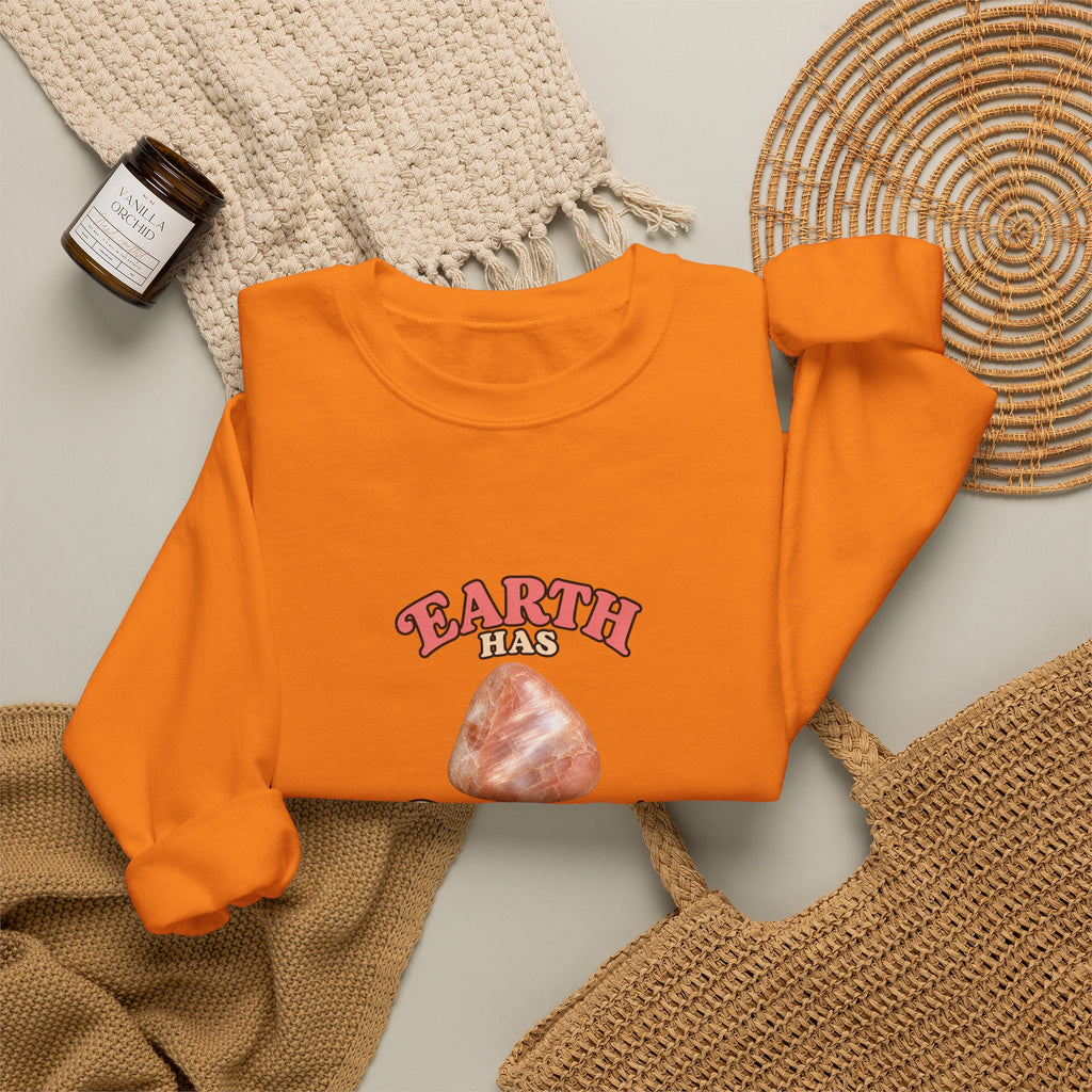 Earth Has Excellent Taste — Peach Moonstone Crewneck | Earth Tones & Brights