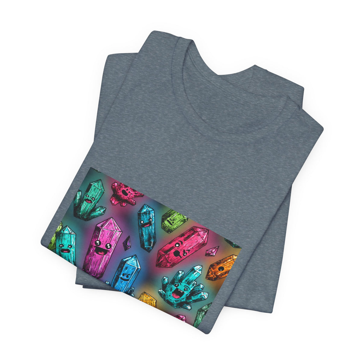 Colorful Crystal Characters T-Shirt | Forest & Ocean