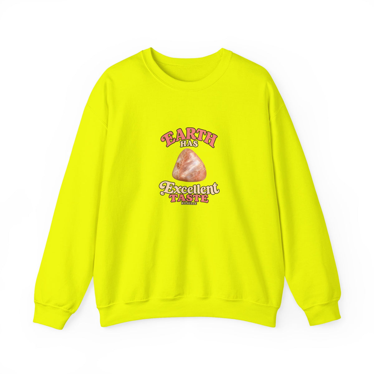 Earth Has Excellent Taste — Peach Moonstone Crewneck | Earth Tones & Brights