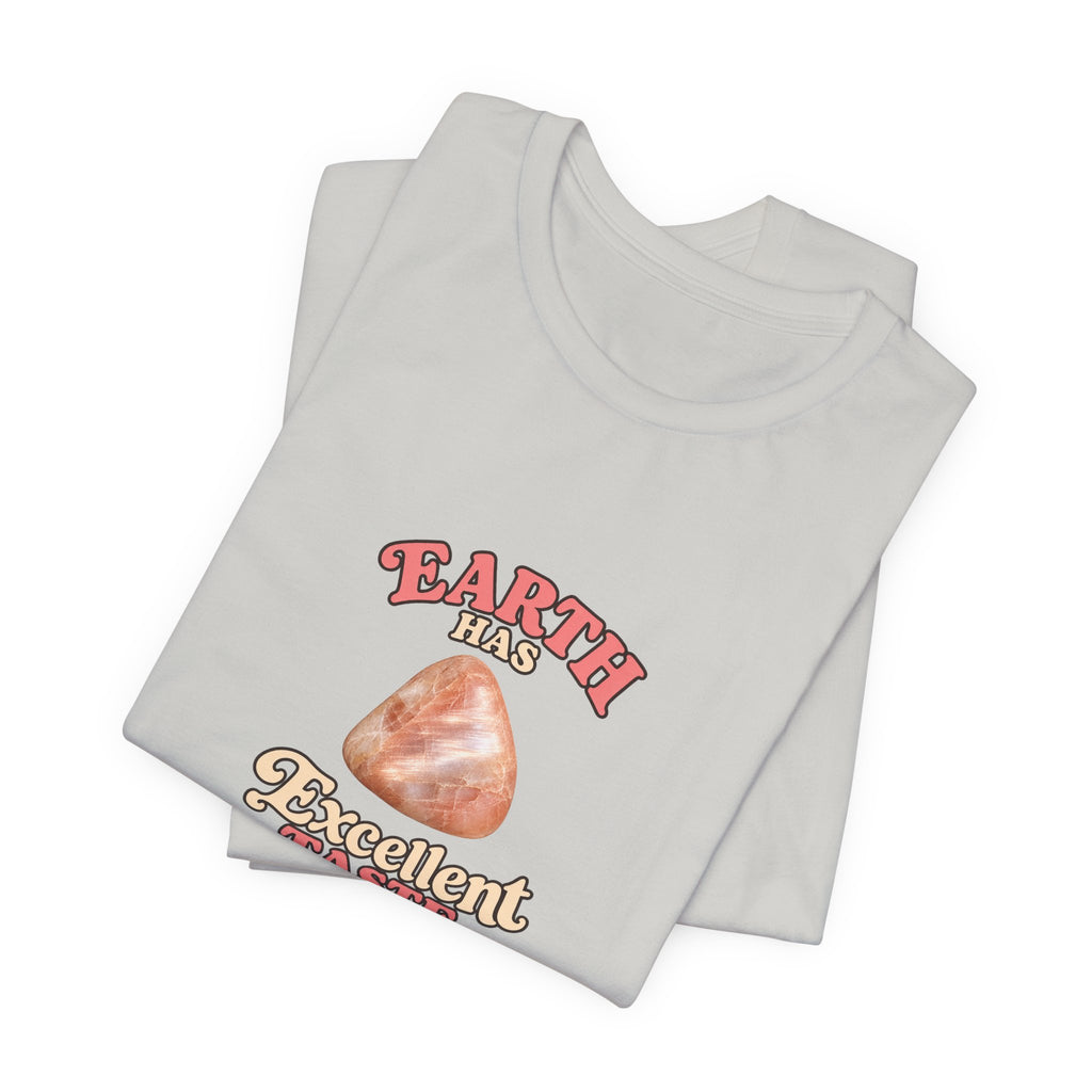 Earth Has Excellent Taste — Peach Moonstone Tee | Light Neutrals