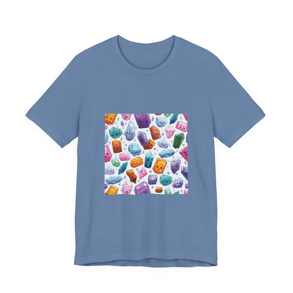 Pastel Crystal Friends T-Shirt | Soft Blues