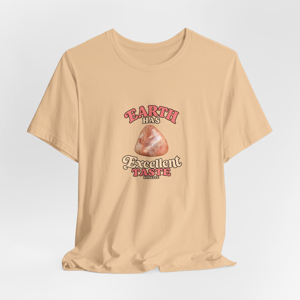 Earth Has Excellent Taste — Peach Moonstone Tee | Sandy Neutrals & Oranges