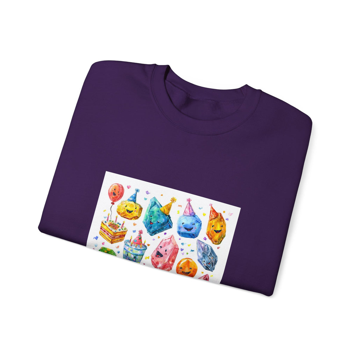 Crystal Birthday Party Crewneck | Blues, Purples & Pinks