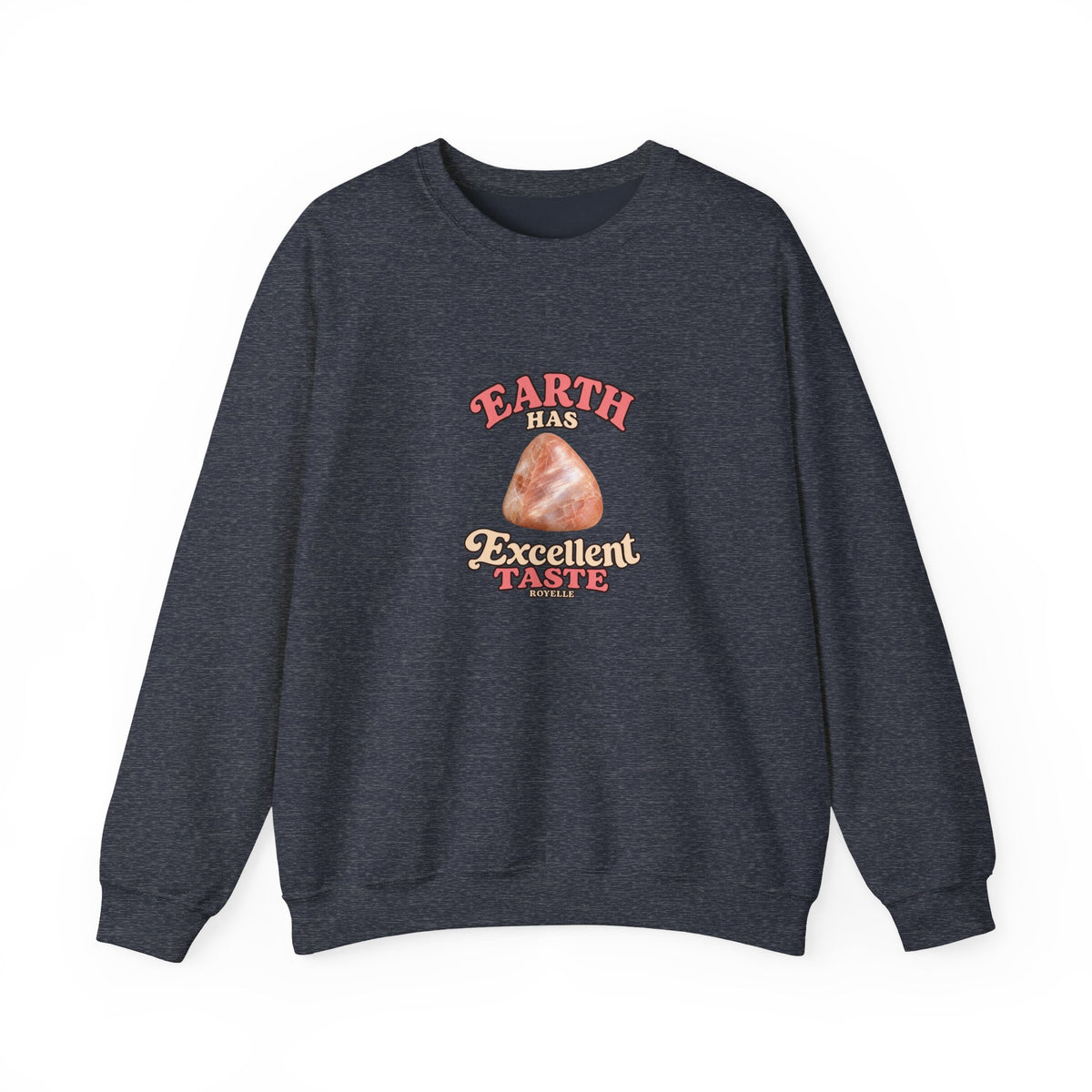 Earth Has Excellent Taste — Peach Moonstone Crewneck | Blues, Purples & Pinks