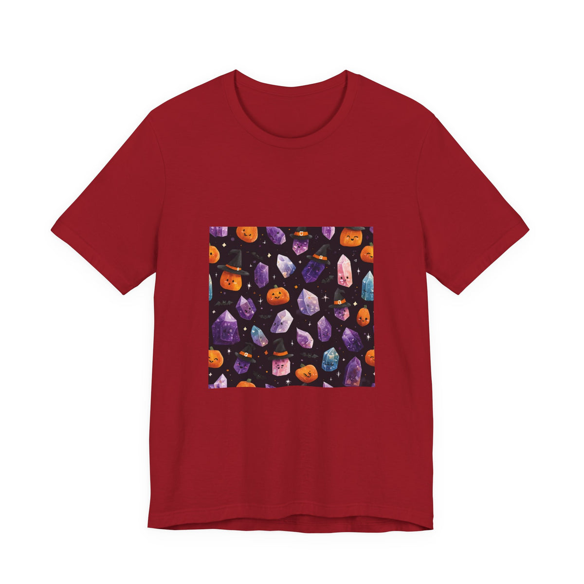 Halloween Crystal Party T-Shirt | Dark Neutrals & Reds