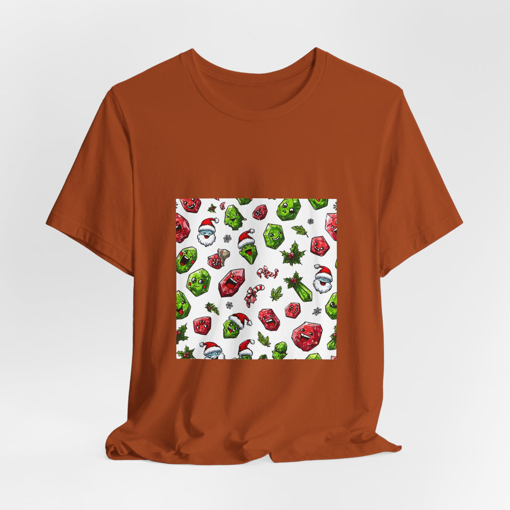 Christmas Crystal Cheer T-Shirt | Earthy Reds & Browns