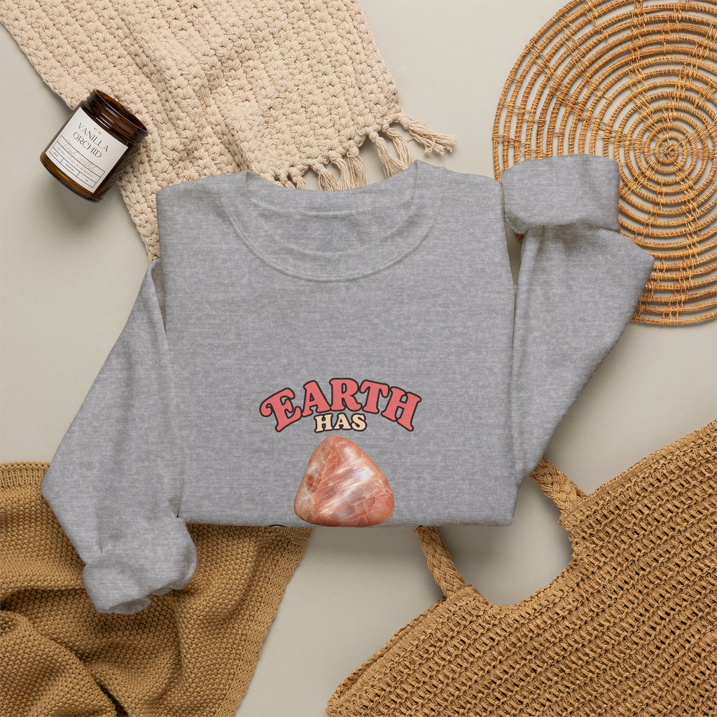 Earth Has Excellent Taste — Peach Moonstone Crewneck | Neutrals & Reds