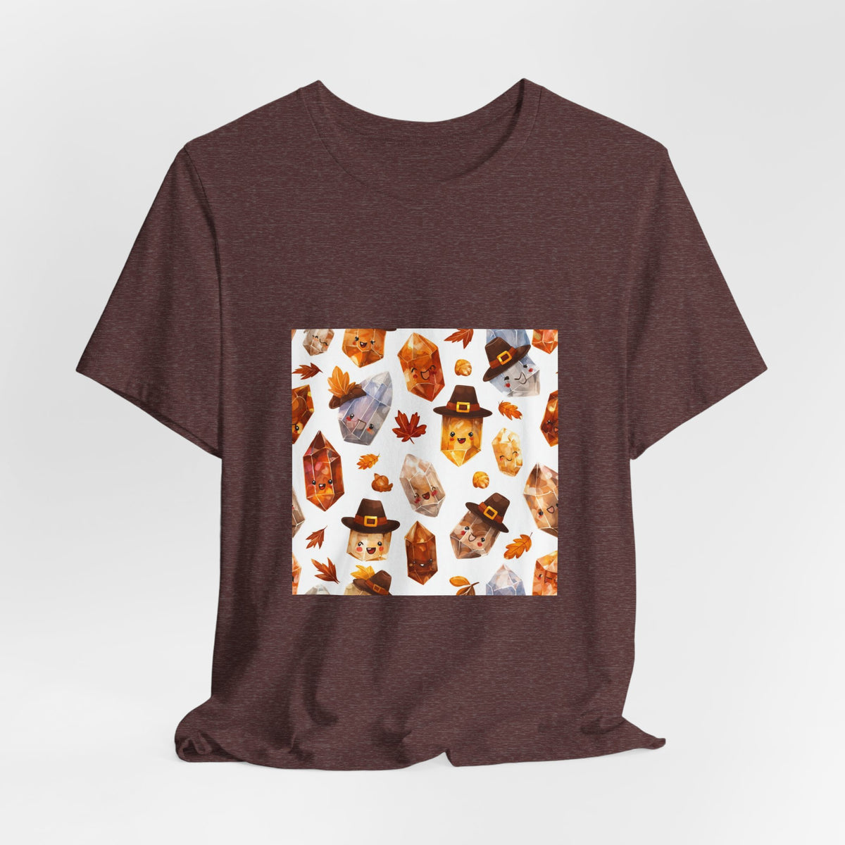 Thanksgiving Crystal Harvest T-Shirt | Earthy Reds & Browns