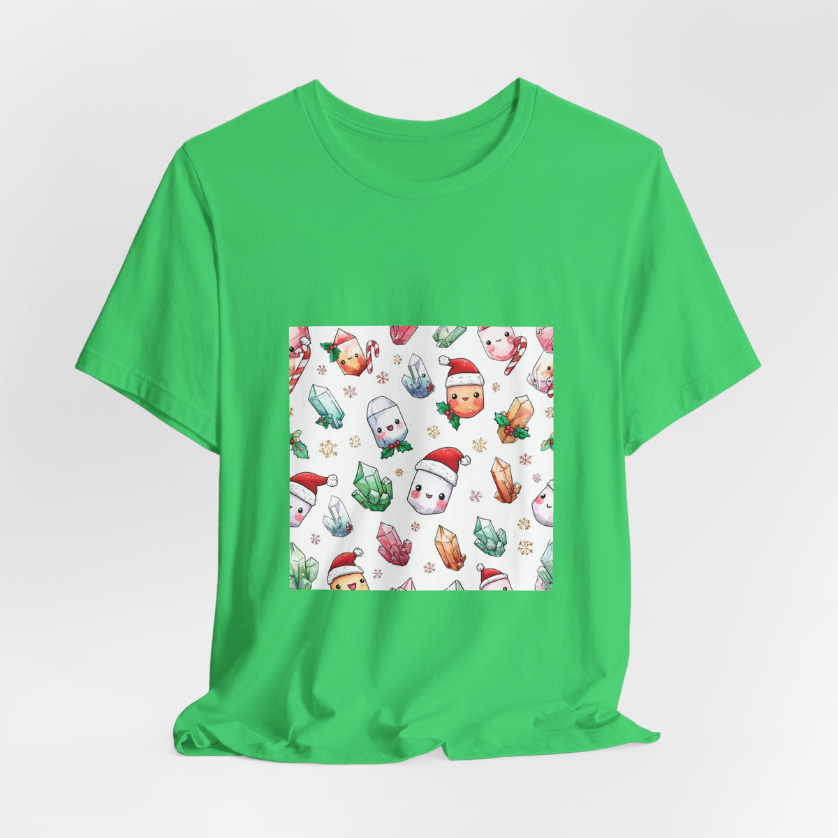 Pastel Christmas Crystal Friends T-Shirt | Greens