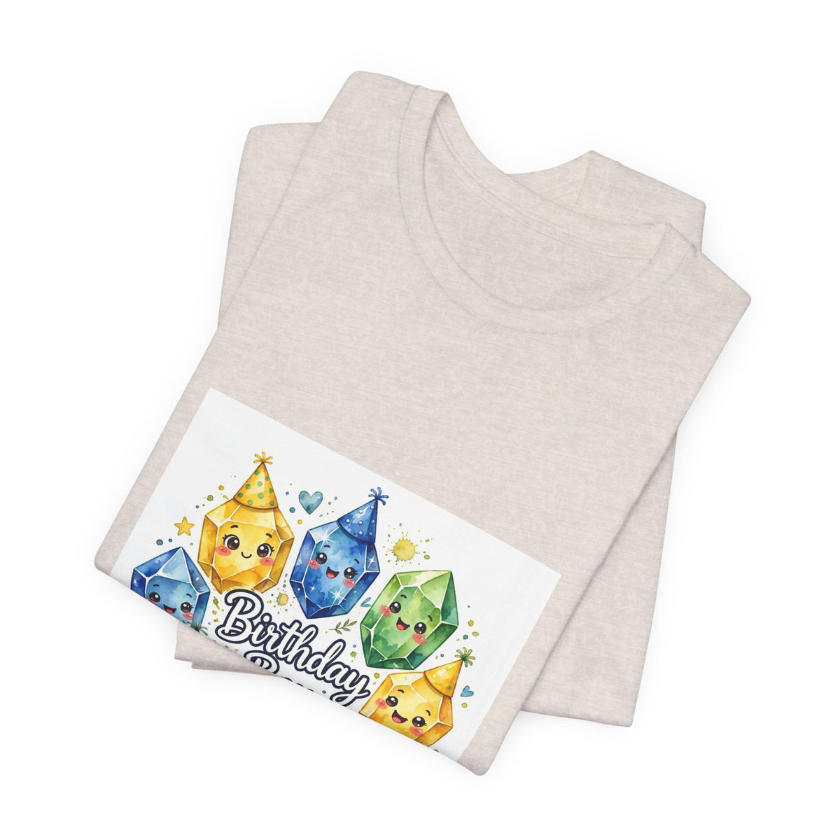 Birthday Boy Crystal Party T-Shirt | Sandy Neutrals & Oranges