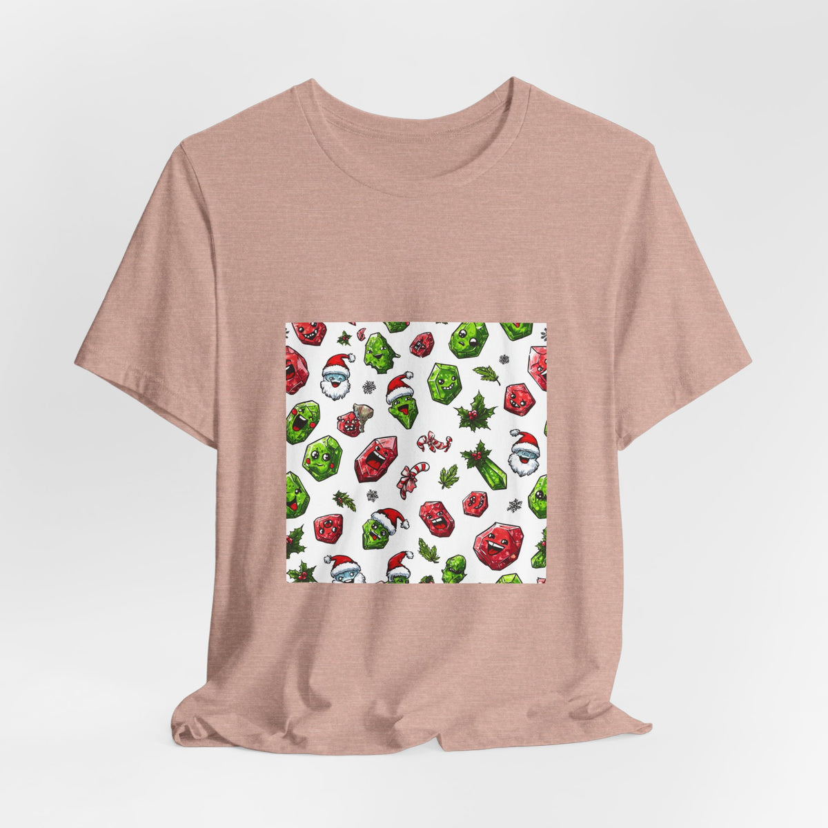 Christmas Crystal Cheer T-Shirt | Peach & Sunset