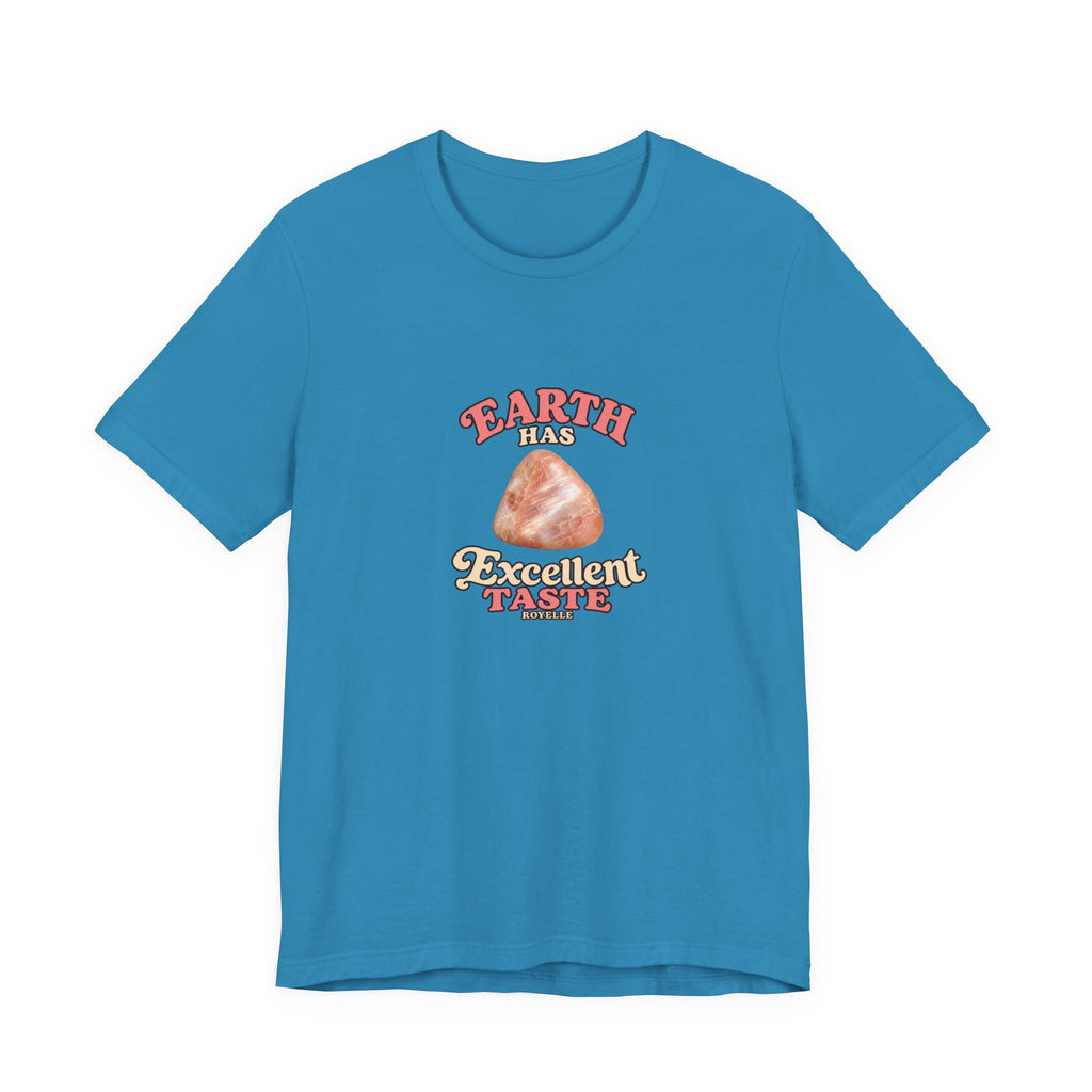 Earth Has Excellent Taste — Peach Moonstone Tee | Forest & Ocean