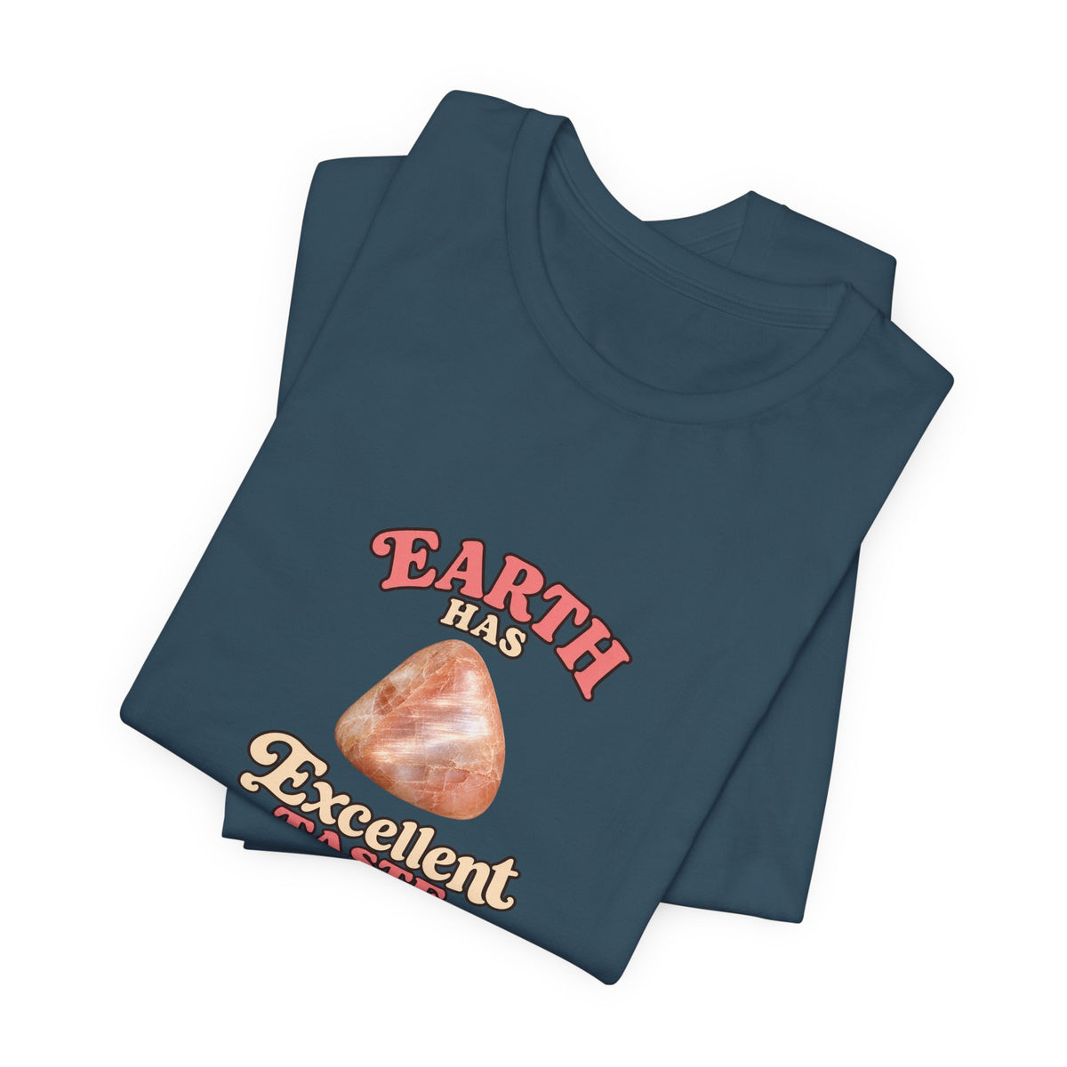 Earth Has Excellent Taste — Peach Moonstone Tee | Forest & Ocean