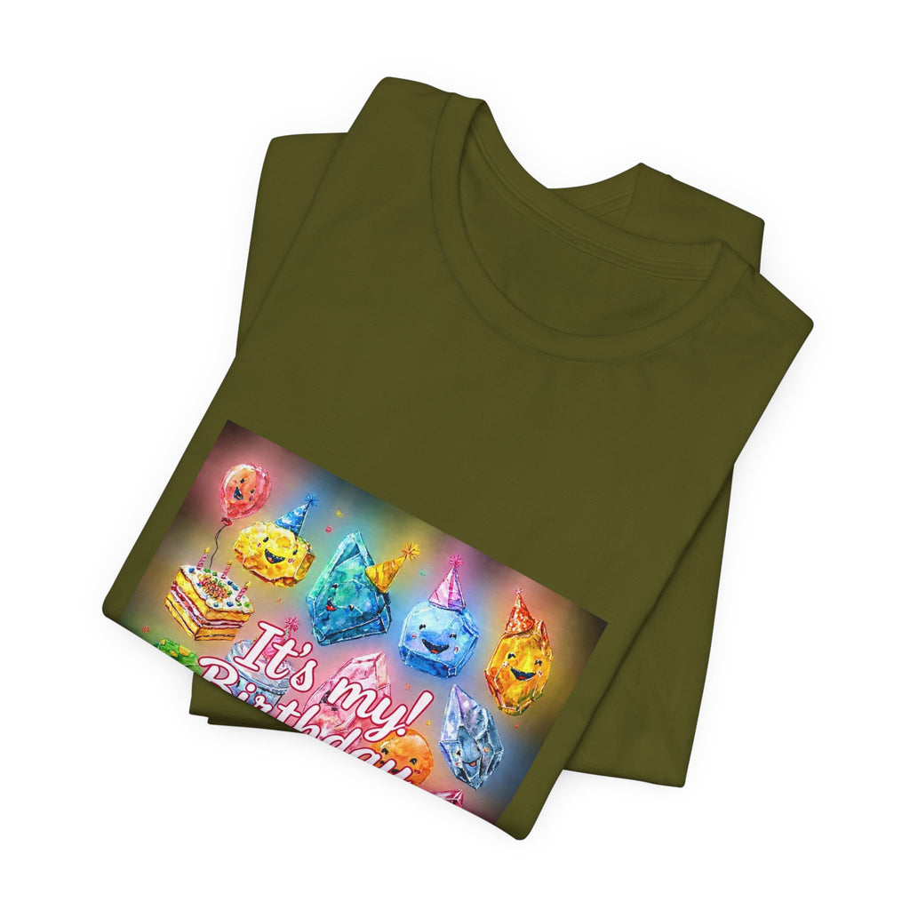 It's My Birthday Crystal Party T-Shirt | Greens