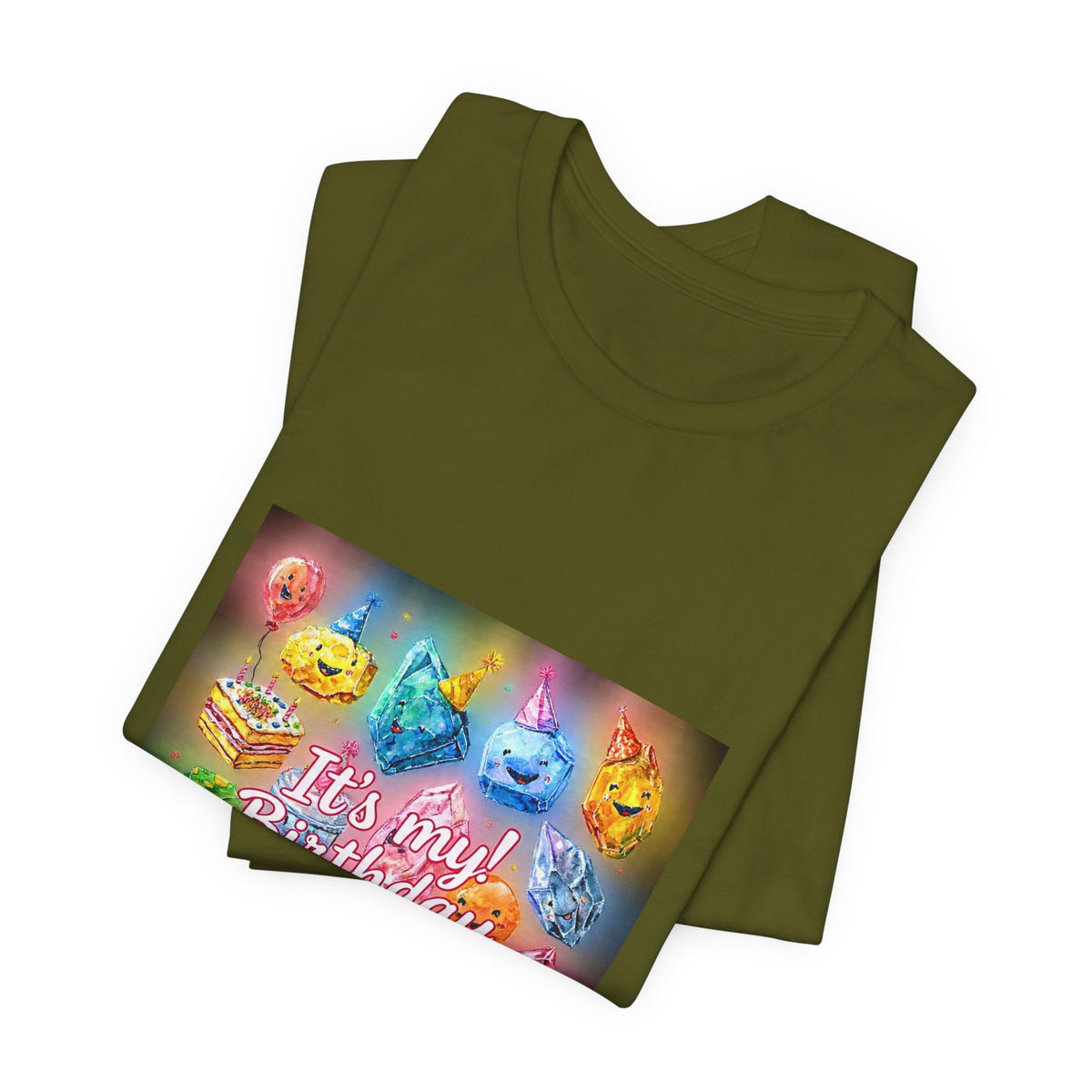 It's My Birthday Crystal Party T-Shirt | Greens