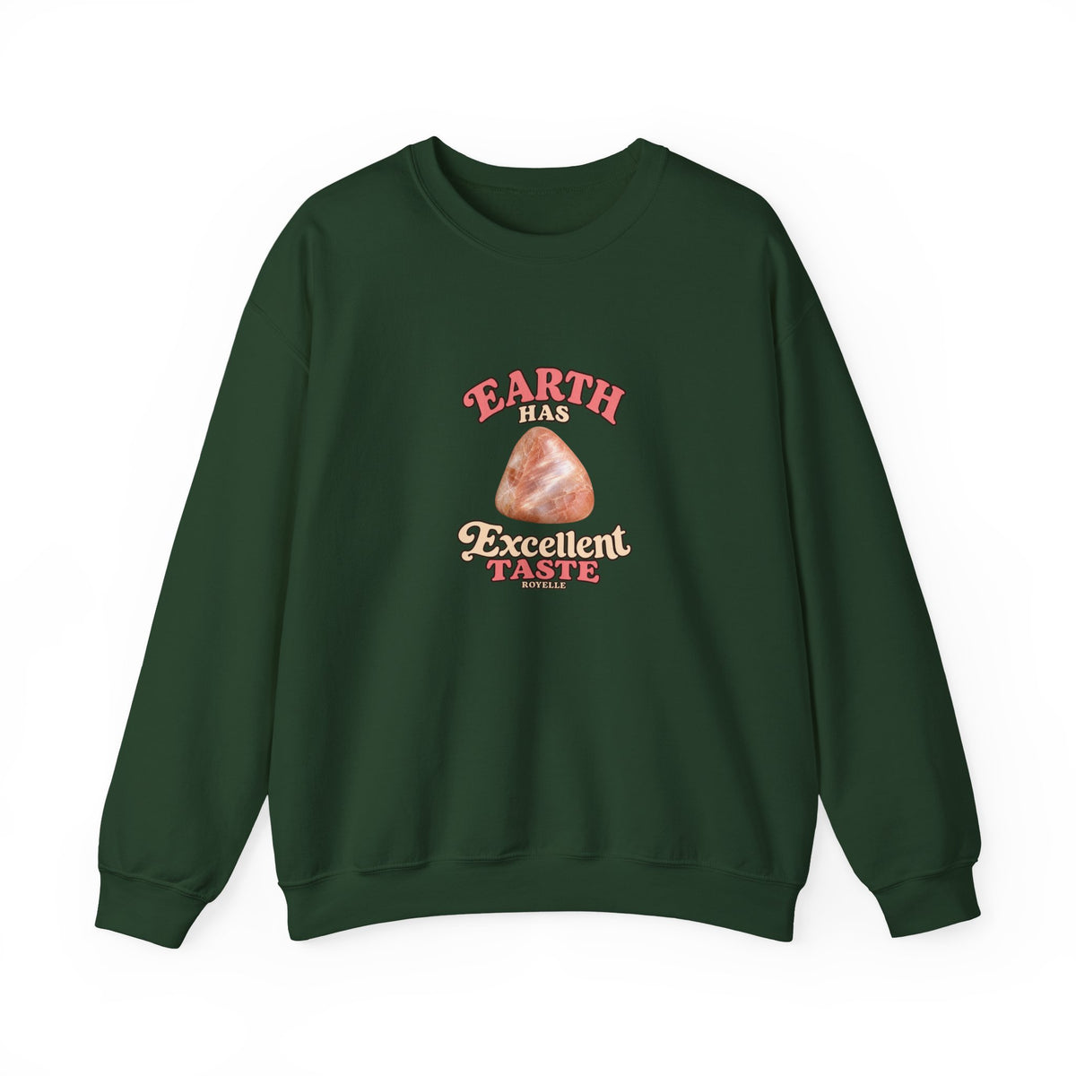 Earth Has Excellent Taste — Peach Moonstone Crewneck | Blues, Purples & Pinks