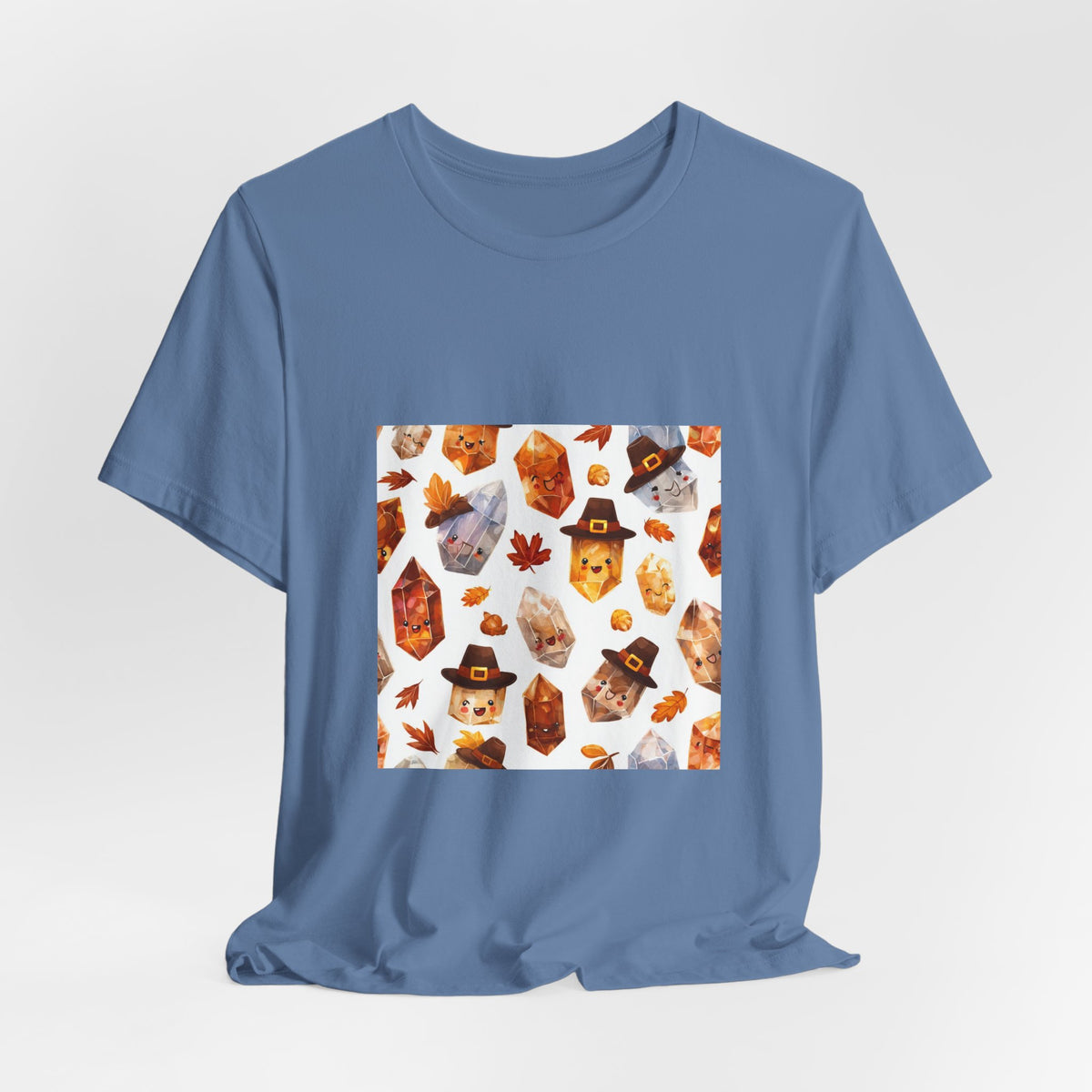 Thanksgiving Crystal Harvest T-Shirt | Soft Blues