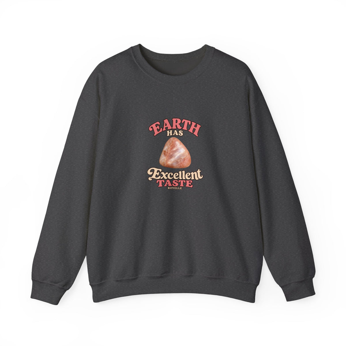 Earth Has Excellent Taste — Peach Moonstone Crewneck | Neutrals & Reds