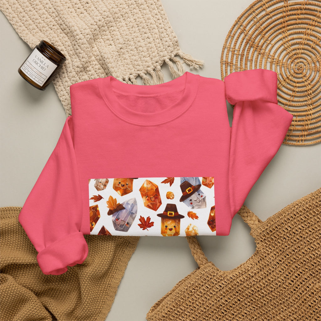 Thanksgiving Crystal Harvest Crewneck | Blues, Purples & Pinks