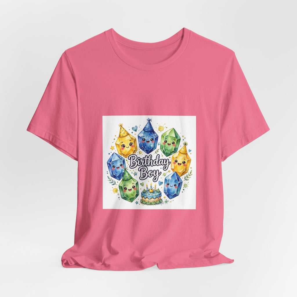 Birthday Boy Crystal Party T-Shirt | Pinks & Orchid